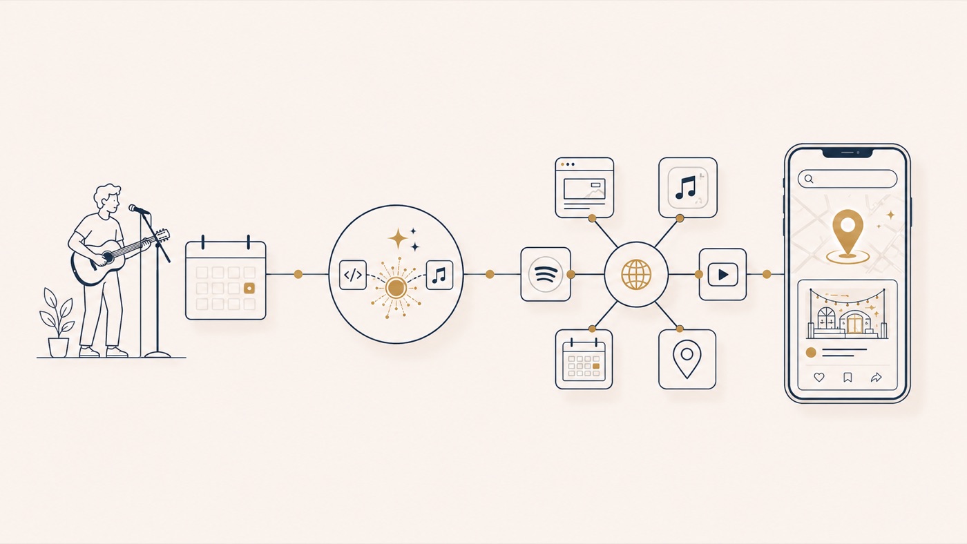 Workflow of the Heidi Merrill concept by The AI Pipe